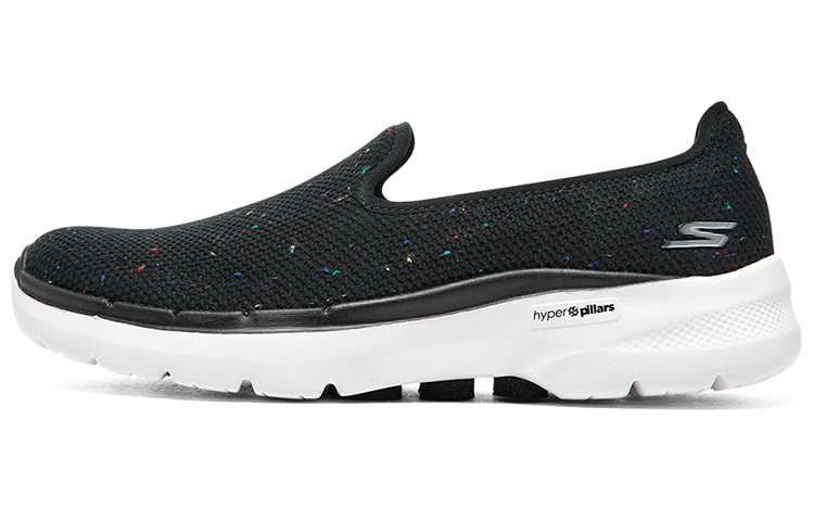 Skechers Skechers Go Walk 6 Galaxy View canvas comfortable and versatile non-slip low-cut lifestyle shoes for women black