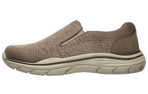 Skechers Relaxed Fit Expected 2.0 Arago Textile, Synthetic Leather Low top Casual Shoes Men's Gray