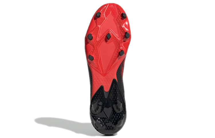 Мужские бутсы adidas Predator 20.3 Firm Ground TF (черно-красные) — Чёрный / красный — фото 6