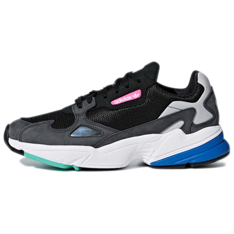 Женские кроссовки adidas originals Falcon (черно-бело-серые) — фото 1