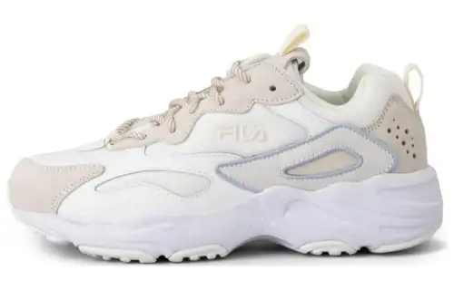 FILA Ray Tracer Comfortable Round Toe Low top Casual Shoes Unisex White