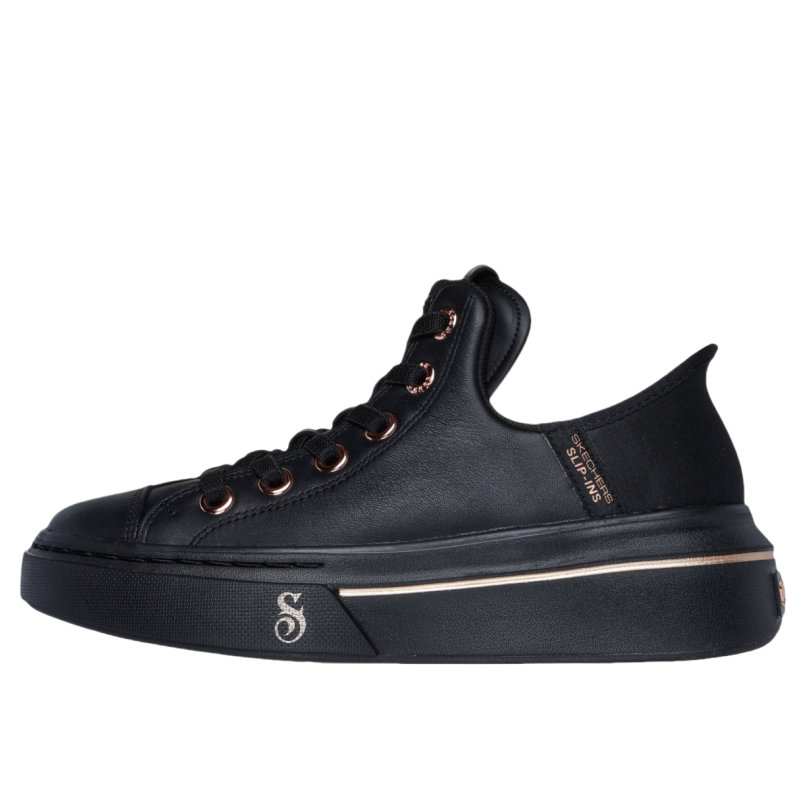Snoop Dogg x Skechers Slip Ins Low top Casual Shoes Women's Black Rose Gold