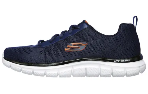 Skechers Textile, Mesh Low top Casual Shoes Men's Dark Blue