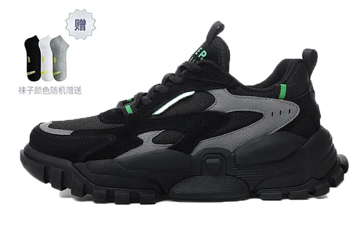 JEEP SPIRIT Cushioning, Wear Resistant Low top Casual Shoes Men's Black
