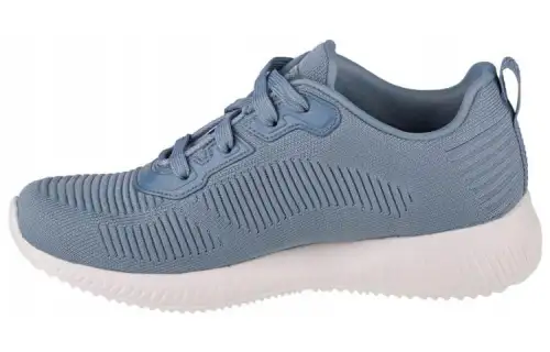 Skechers Bobs Squad Cushioning Abrasion Resistant Breathable Low top Casual Shoes Women's Blue Gray