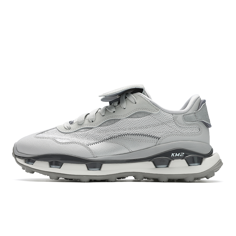 FILA KM2 Comfortable Low top Casual Shoes Men's Silver Gray