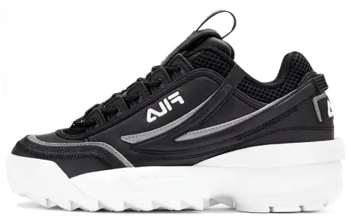 FILA Abrasion Resistant Breathable Low top Casual Shoes Unisex Black