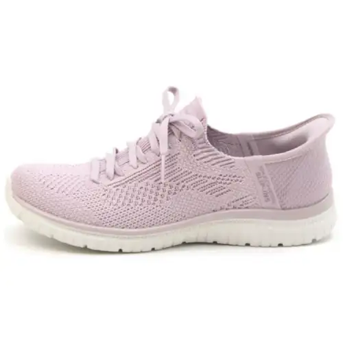 Skechers Hands Free Slip Ins Mesh, Textile Abrasion Resistant Breathable Low top Casual Shoes Women's Purple