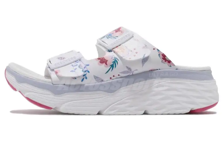 Skechers Max Cushioning Slide Slippers Women's White