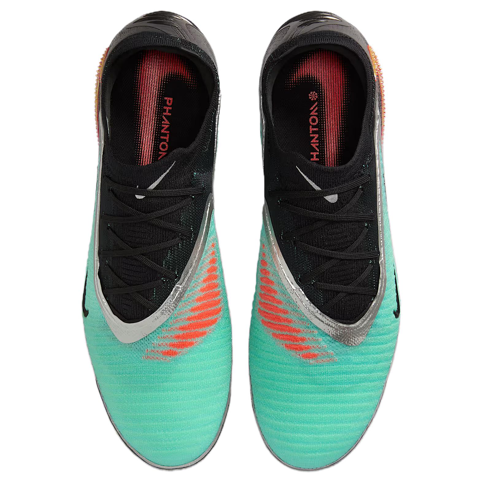 Nike FG Firm Ground Abrasion Resistant Soccer Shoes Unisex Chrome Black