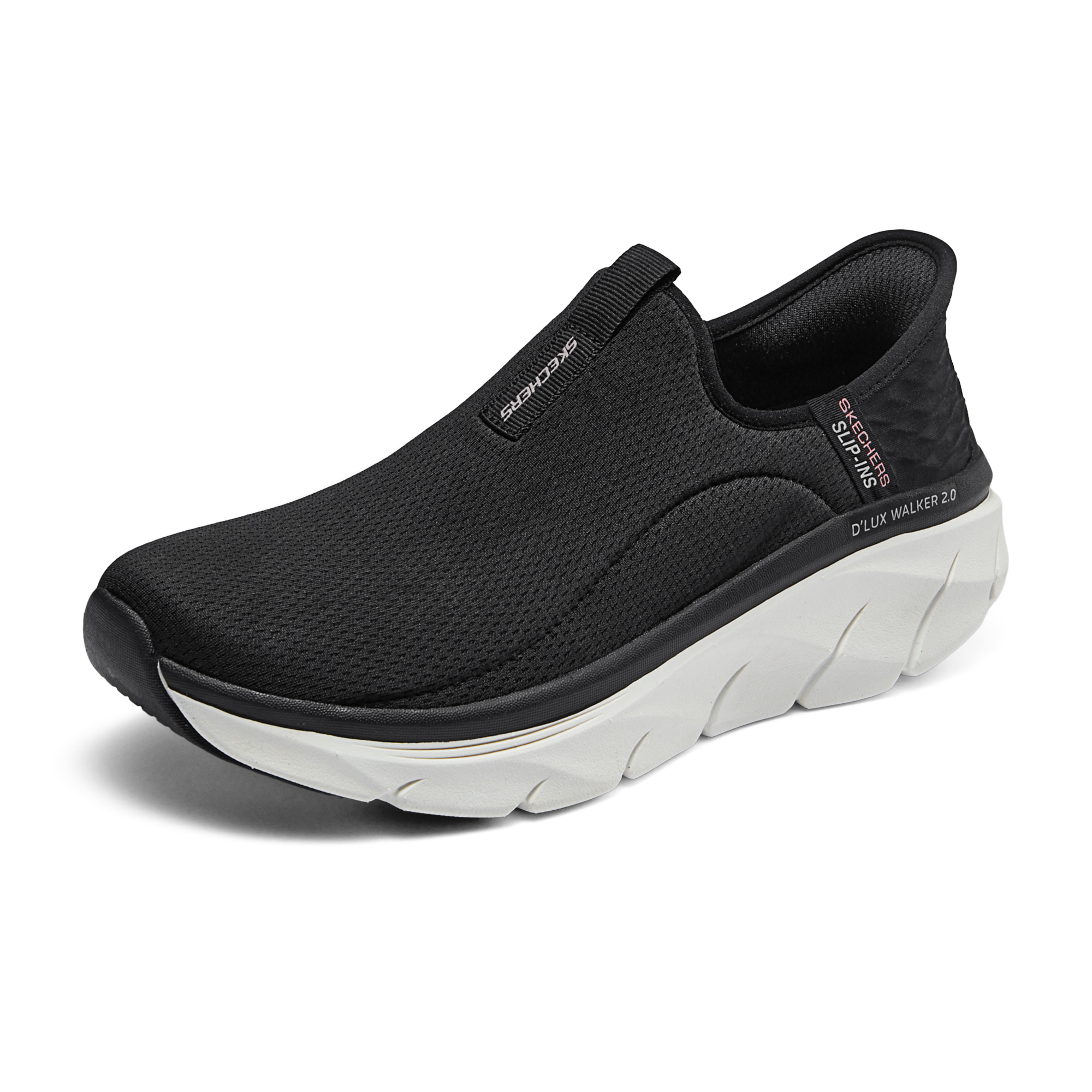 Skechers Hands Free Slip Ins Fabric Cushioning Rebound Low top Casual Shoes Women’s Black Pink