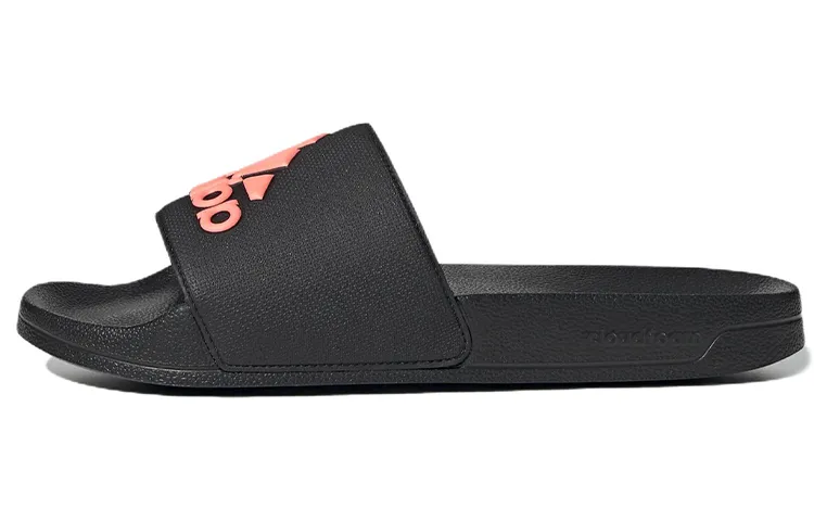 Adidas Adilette Cozy Wear Resistant Black Unisex Slippers 'Black Pink'
