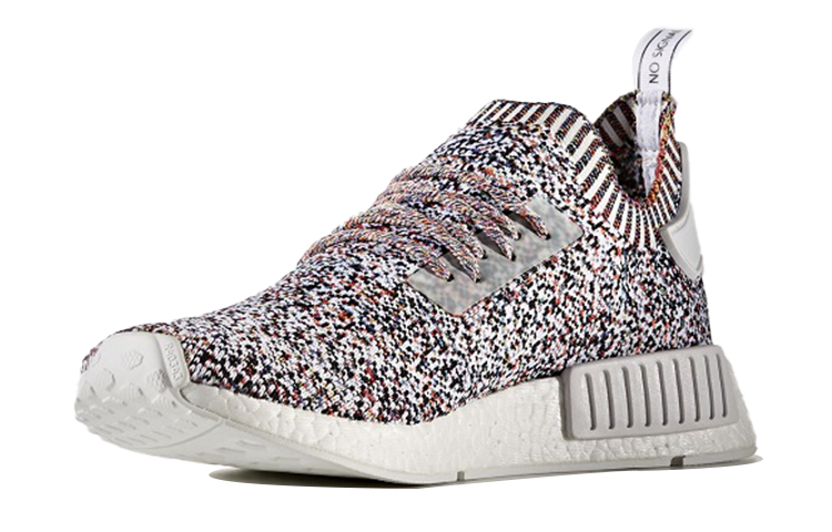 Кроссовки adidas originals NMD_R1 (черно-бело-красные) — Чёрный / белый / красный — фото 3