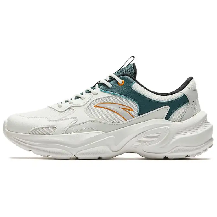Anta Millennial Generation Abrasion Resistant Breathable Low top Casual Shoes Men's White Green