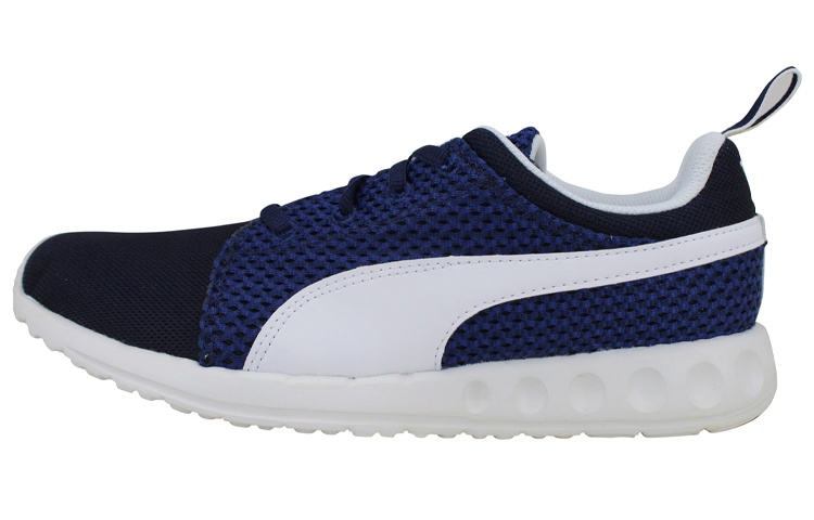 PUMA Carson Runner Knit Cushioning, Wear Resistant Low top Casual Shoes Men's Blue White