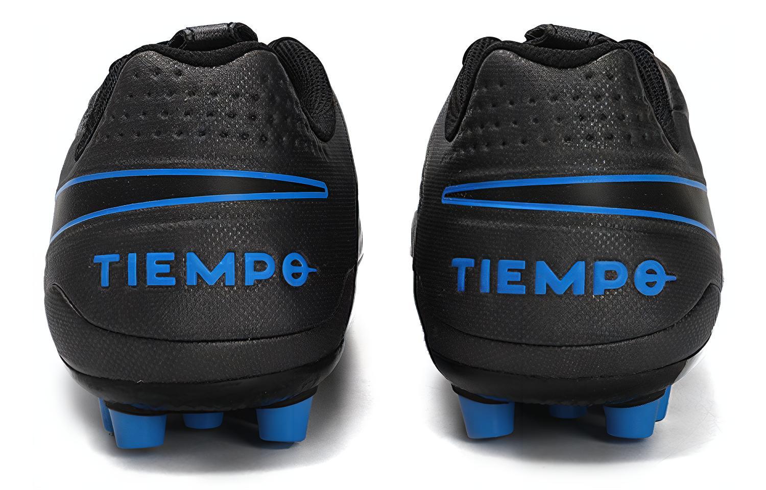 Мужские кроссовки Nike Tiempo Legend 8 Academy AG (черный / синий) — Чёрный / синий — фото 4