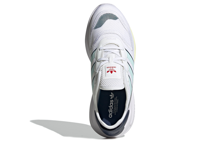 Женские кроссовки adidas originals ZX 2K Florine (бело-фиолетово-зеленые) — Белый / фиолетовый / зелёный — фото 5