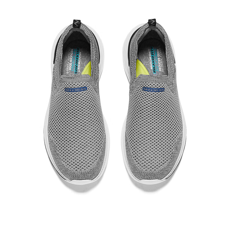Skechers Casual Abrasion Resistant Abrasion Resistant Low top Casual Shoes Men’s Gray White