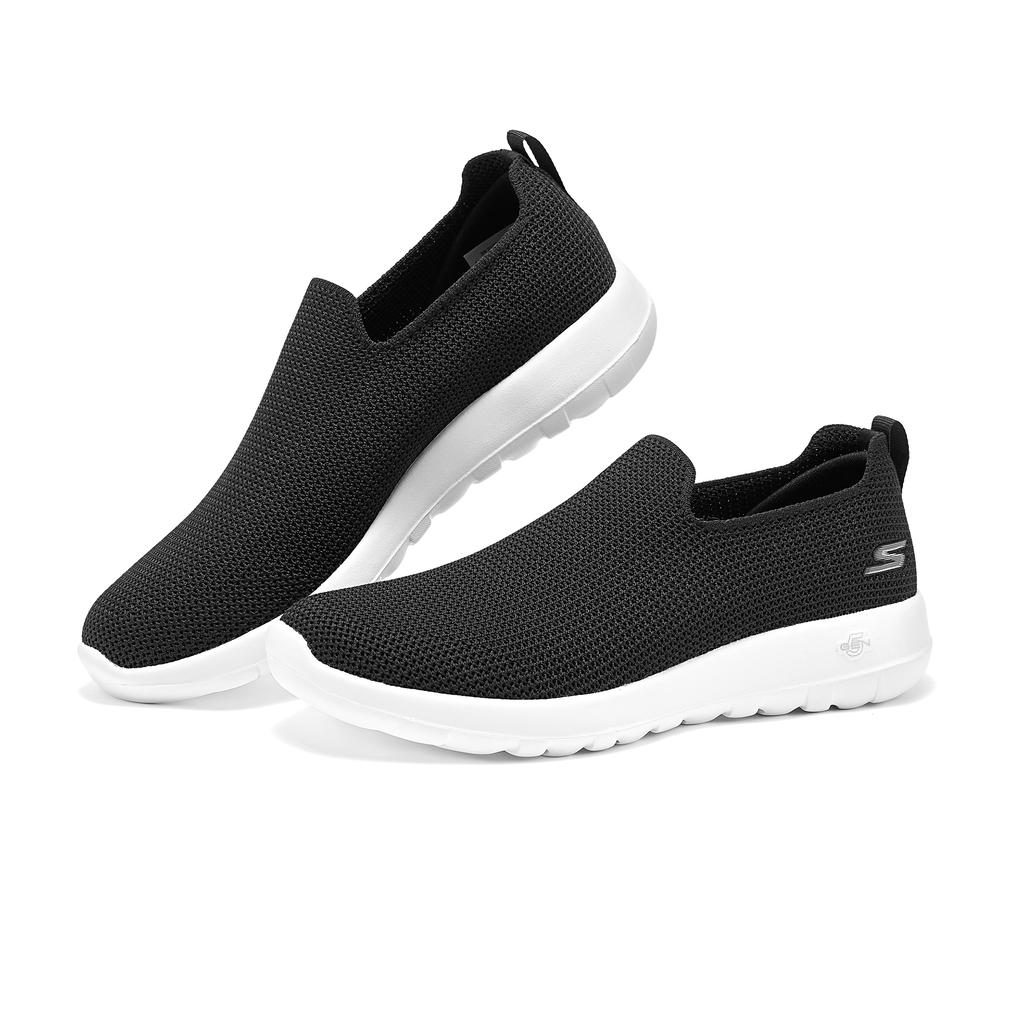 Skechers MEN’S GO WALK Cushioning Abrasion Resistant Lightweight Low top Casual Shoes Men’s Black