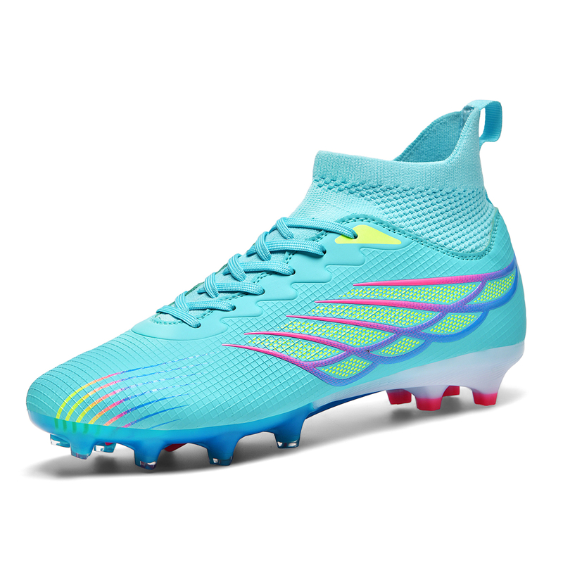 WEJIESS Soft Ground Slip Resistant Abrasion Resistant Slip Resistant Abrasion Resistant Soccer Shoes Unisex