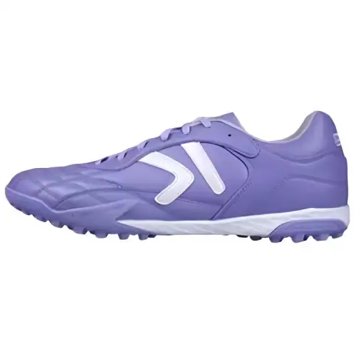 TLSS. x KELME TF Turf Artificial Turf Slip Resistant Abrasion Resistant Soccer Shoes Men's Purple White