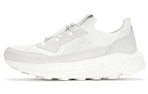DESCENTE DUALIS Mesh, Textile Lightweight Low top Casual Shoes Men's White