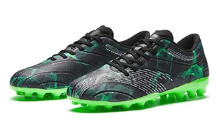 Anta MG Multi Ground Natural Grass Slip Resistant Soccer Shoes Men’s Black Green