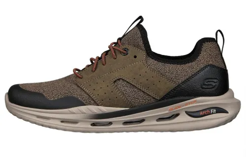 Skechers Arch Fit Casual Shoes Men's Low Top Brown