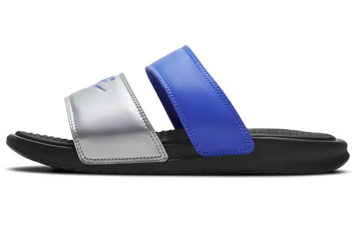 Nike Benassi Collection Slide Slippers Women's Silver/Blue/Black