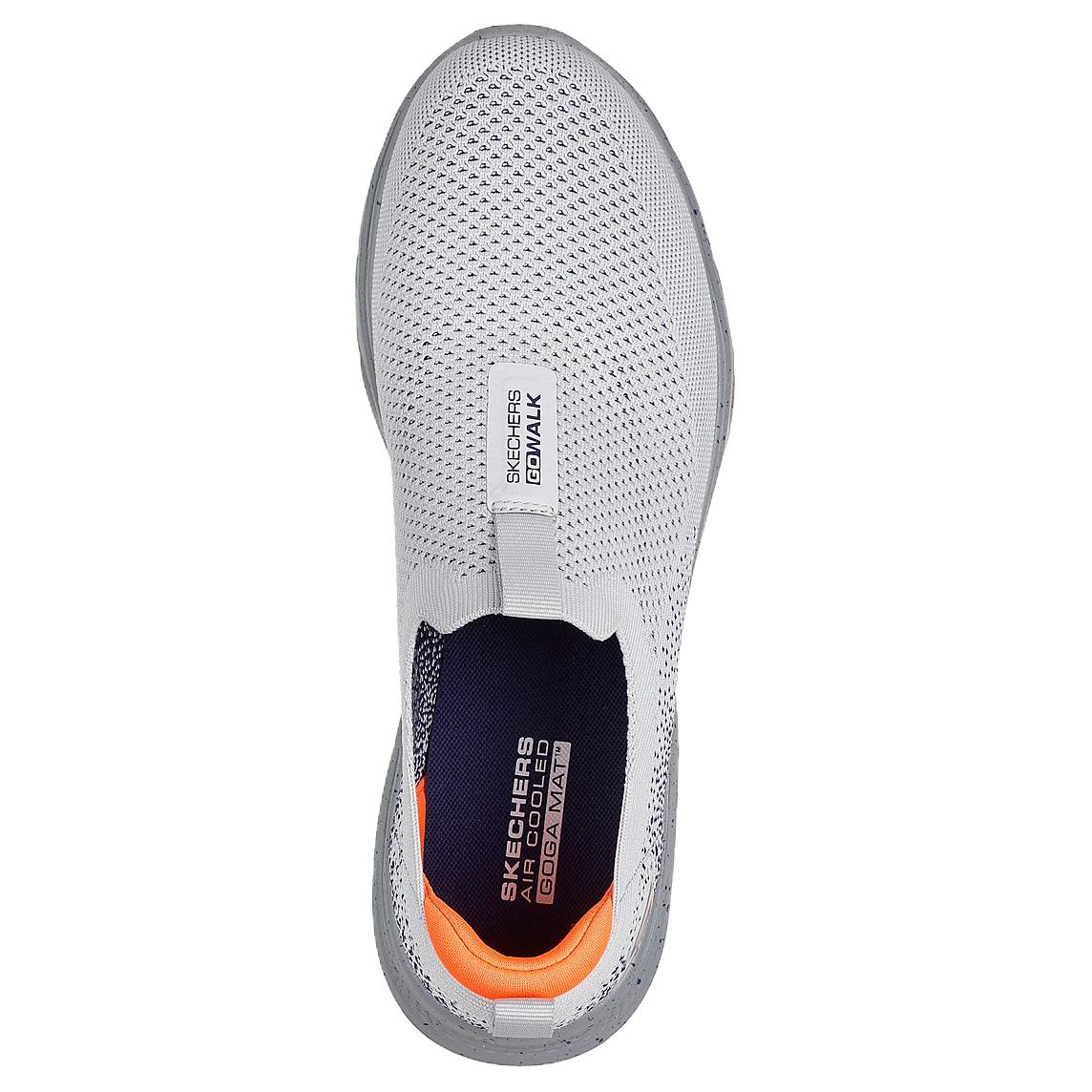 Skechers GO WALK 7 Fabric Support Low top Casual Shoes Men’s Gray Orange