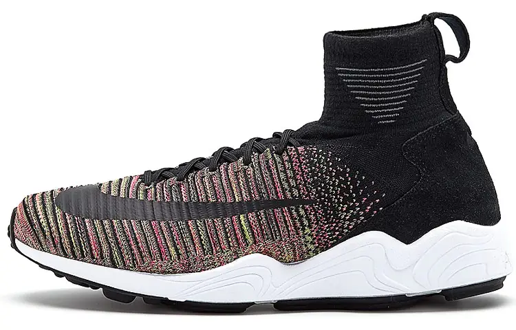 Nike Zoom Mercurial Flyknit Casual Shoes Men's High Top Black/White/Multicolor