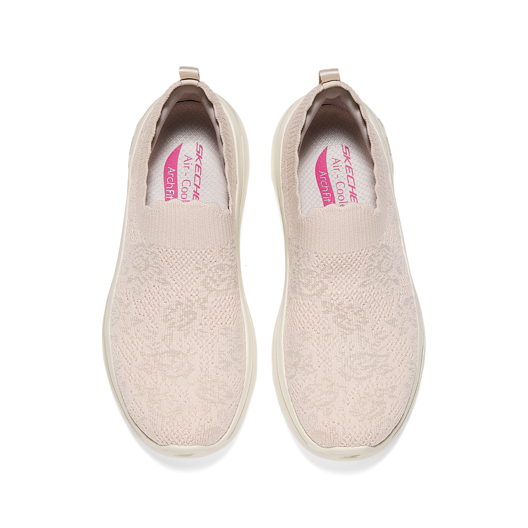 Skechers GO Walk Arch Fit 2.0 Comfortable Cushioning Low top Casual Shoes Women’s Beige Pink