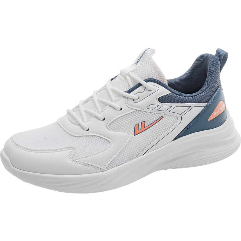 WARRIOR Low top Casual Shoes Men's White Ink Blue