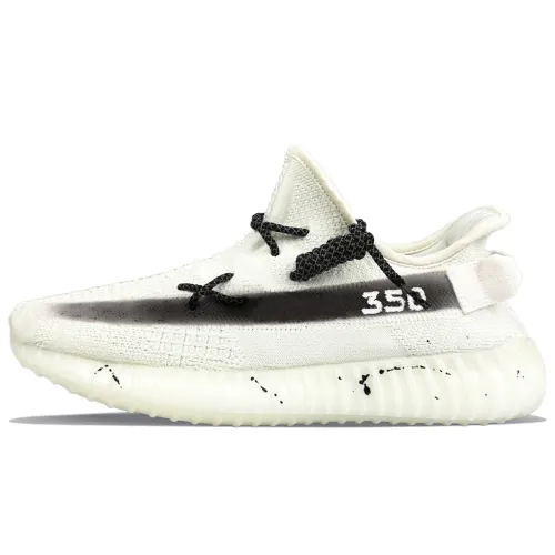 Adidas Originals Yeezy Boost 350 V2 Abrasion Resistant Abrasion Resistant Low top Casual Shoes Unisex White