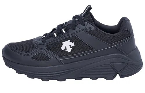 DESCENTE DUALIS Fabric Cushioning Abrasion Resistant Breathable Low top Casual Shoes Women's Black