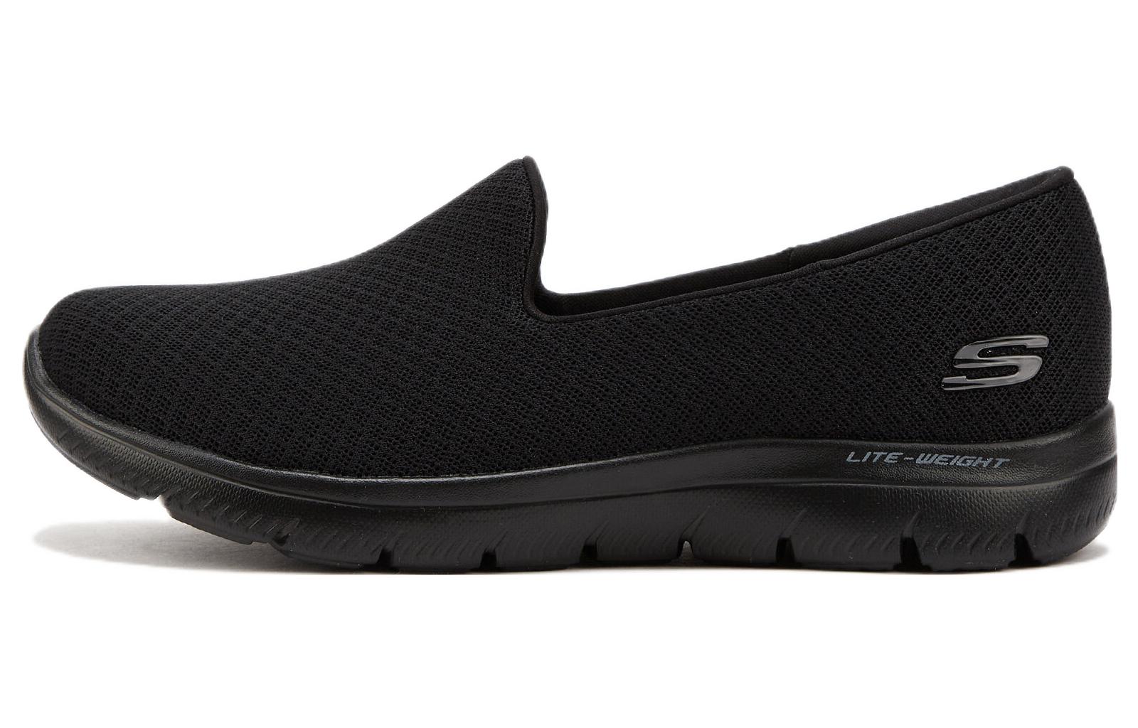 Skechers Summits Fabric Slip on Abrasion Resistant Breathable Low top Casual Shoes Women's Black
