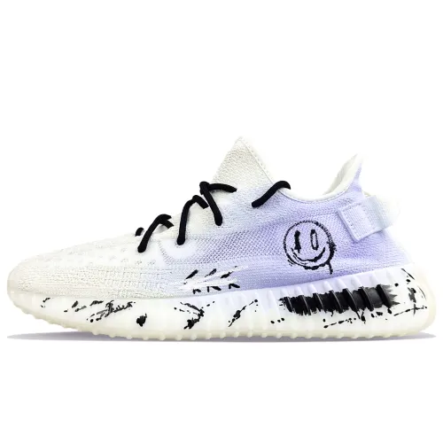 Adidas Originals Yeezy Boost 350 V2 Abrasion Resistant Abrasion Resistant Low top Casual Shoes Unisex White