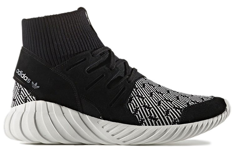 Кроссовки adidas originals Tubular (черно-белые) — Чёрный / белый — фото 2
