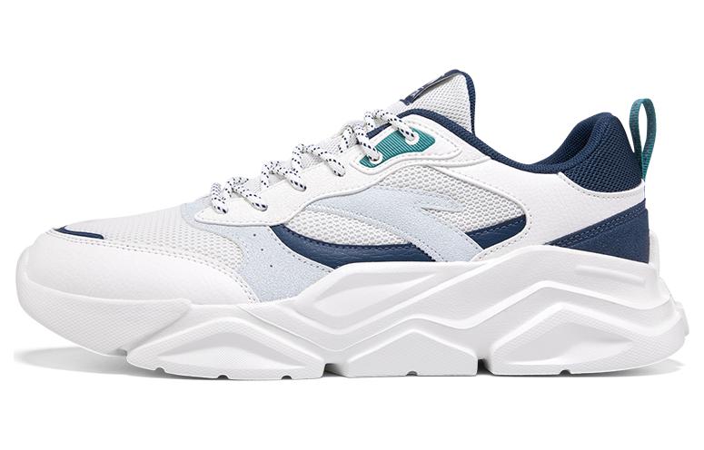 Anta Life Collection Slip Resistant Low top Casual Shoes Men's White Blue Gray