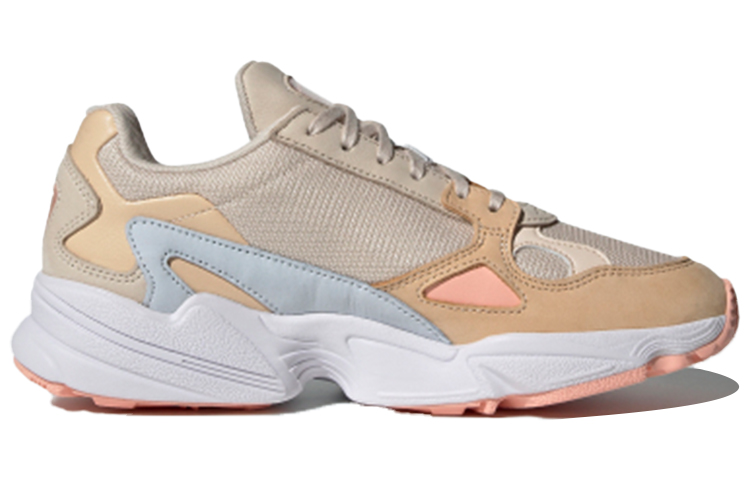 Женские кроссовки adidas Originals Falcon (коричнево-сине-розовые) — Коричневый / синий / розовый — фото 2