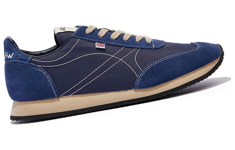 Norman Walsh Tdl Cow Leather, Textile Low top Casual Shoes Unisex Marine Blue