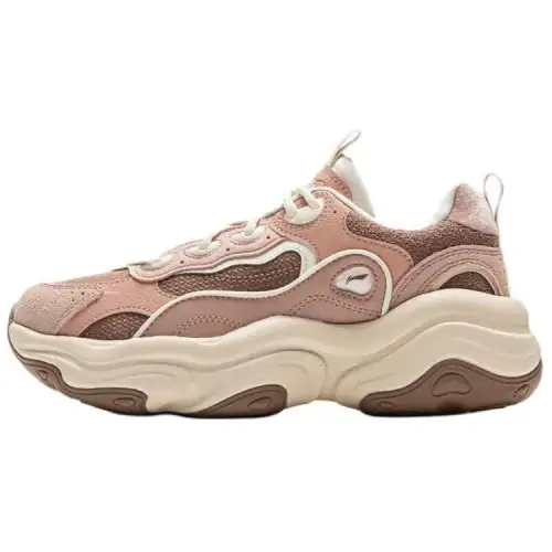 Li Ning Honey 2 Rebound Low top Casual Shoes Women's Brown Pink