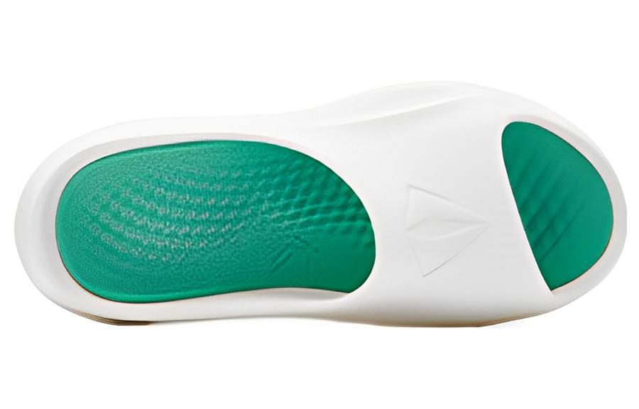 QIAODAN Toxic Slippers Slide Slippers Men's White Green