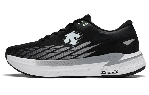 DESCENTE Enerzite Mesh Cushioning Abrasion Resistant Breathable Low top Casual Shoes Unisex Black White
