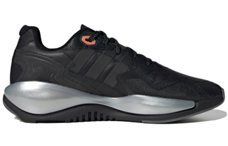 Кроссовки adidas Originals ZX Alkyne (черно-серебряные) — фото 2