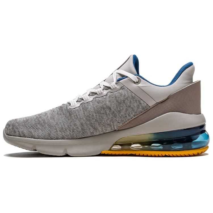 Anta Life Collection Air Cushion Wear resistant And Lightweight Low top Casual Shoes Men's Gray Yellow