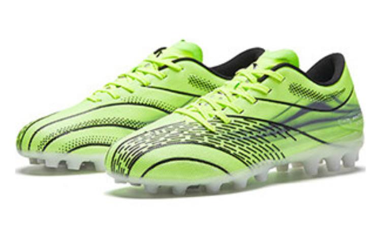 Anta Slip Resistant Abrasion Resistant Soccer Shoes Men’s Green Black