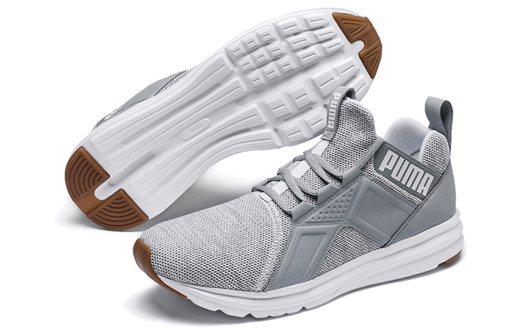 Мужские кроссовки PUMA Enzo Knit (серо-белые) — фото 5