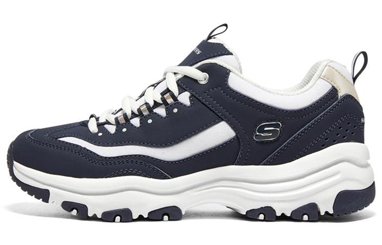 Skechers I Conik Leather Low top Casual Shoes Women's Blue Color
