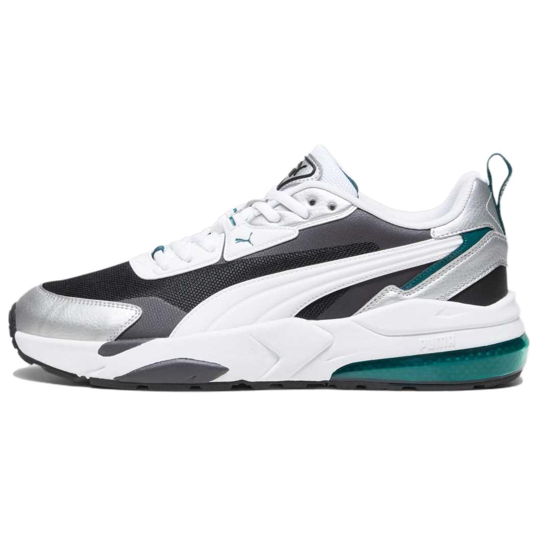 PUMA Vis2k Low top Casual Shoes Unisex Black White Silver